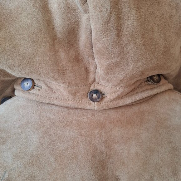 Overland sheepskin coat w removable hood - Picture 6 of 7